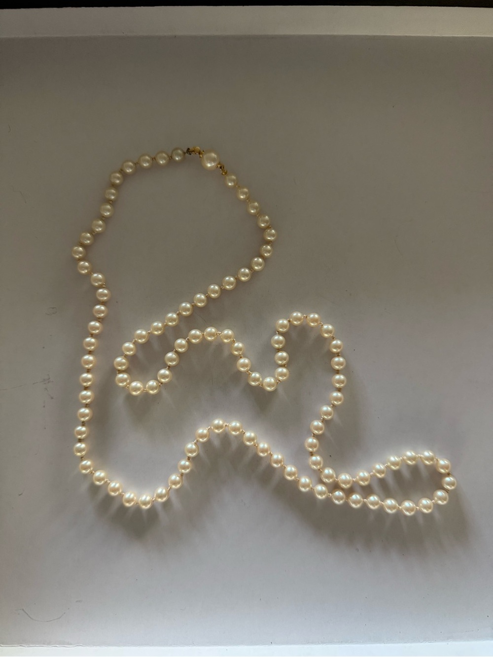 Classic faux Pearl Necklace in Cream